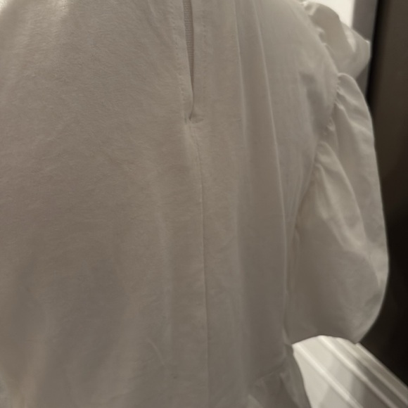 Women's White Ruffle Top - Picture 4 of 4